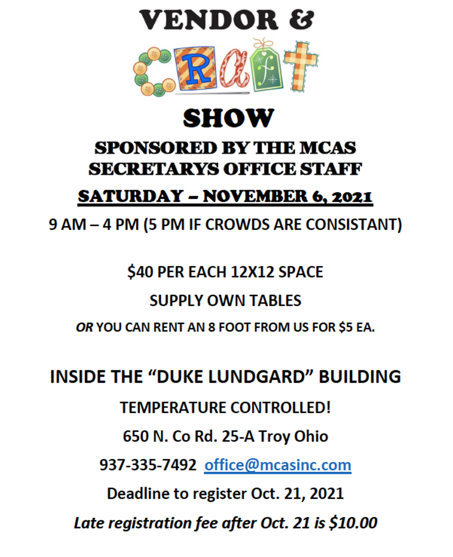 MCAS Vendor & Craft Show