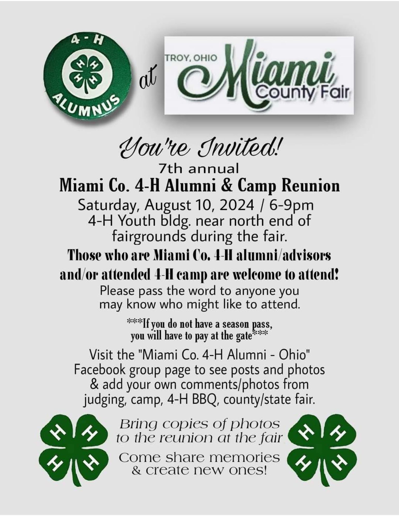 7th Annual 4-H Alumni & Camp Reunion