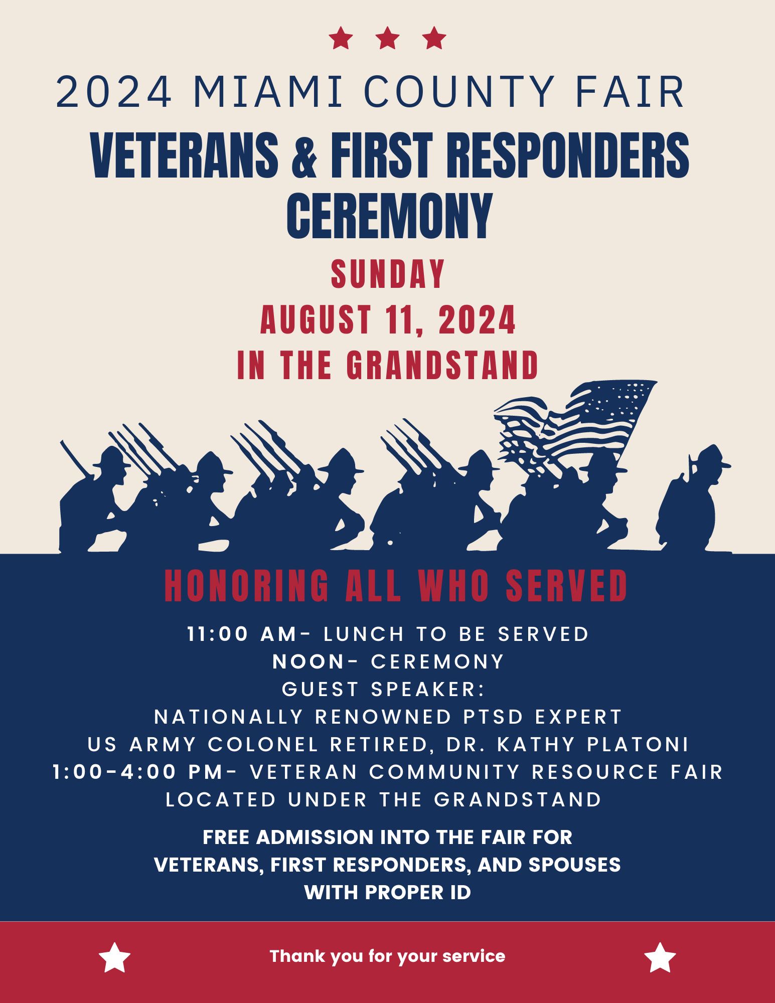 Veterans & First Responders Ceremony