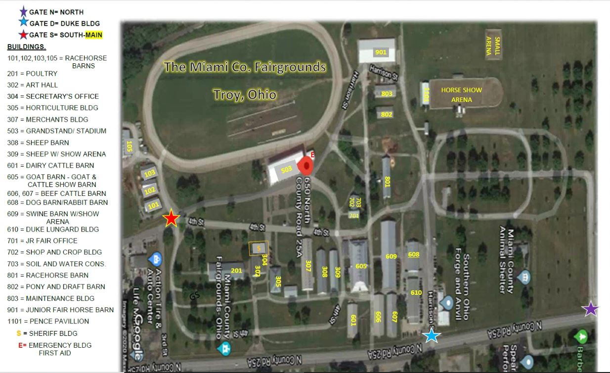 Miami County Fairgrounds Map